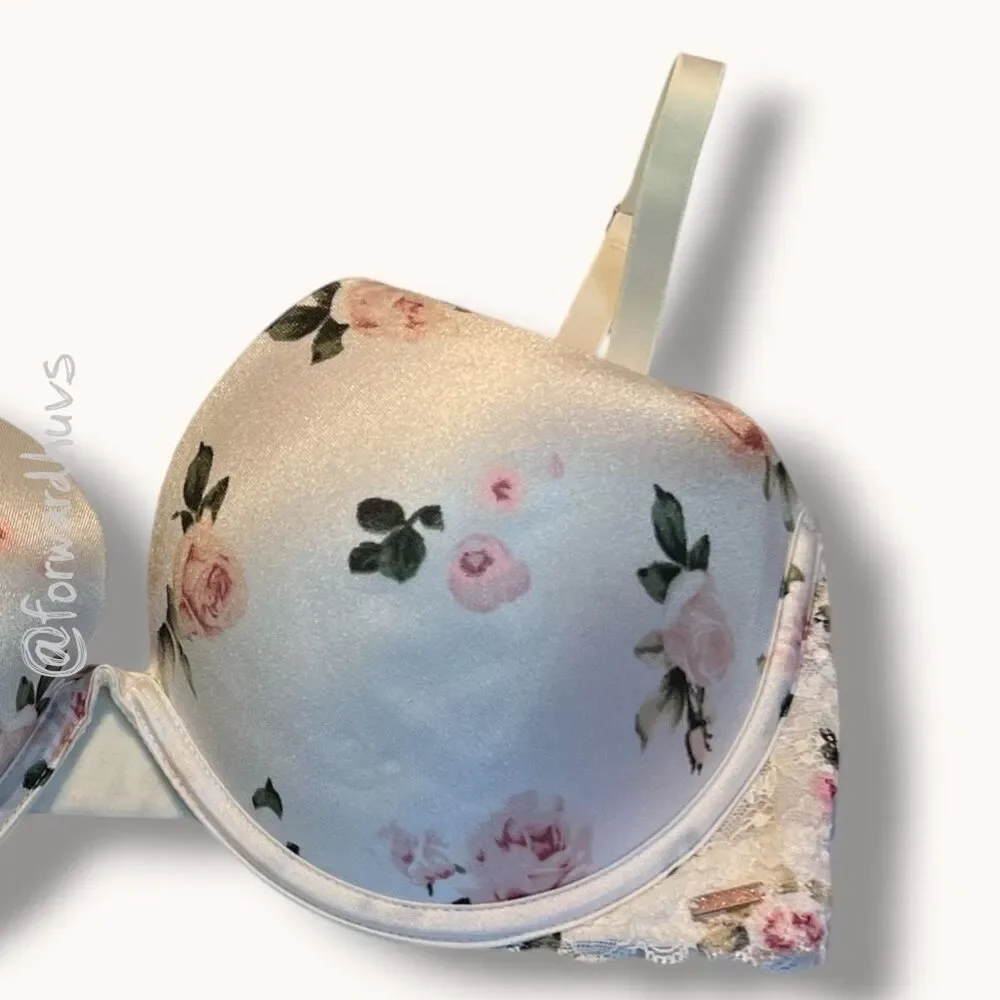 Victoria’s Secret PINK Plunge Push‑Up Multi‑Way Bra – Size 34D
